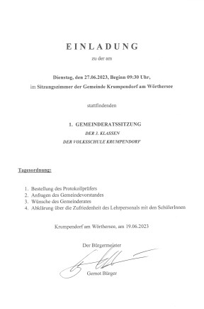 Einladung Einladung